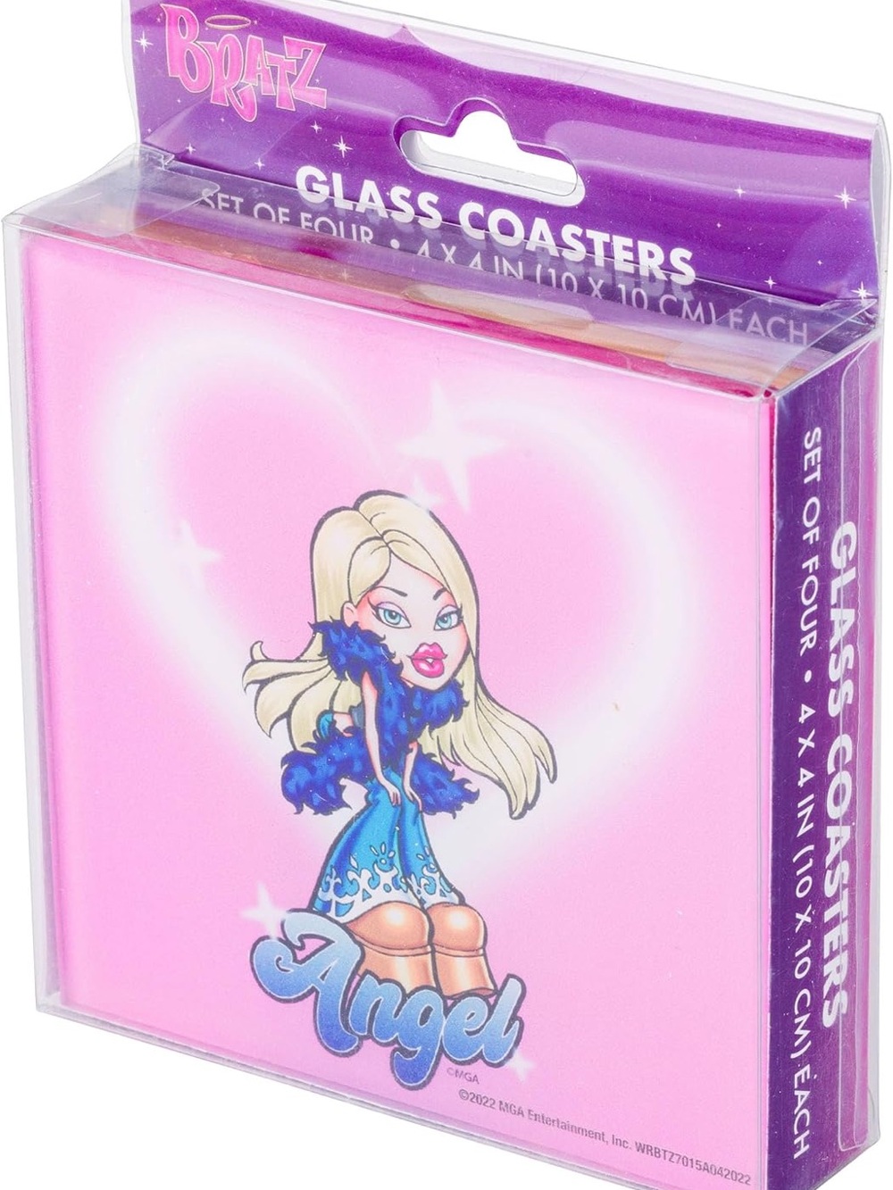 Angel Glass Coasters – Set of 4